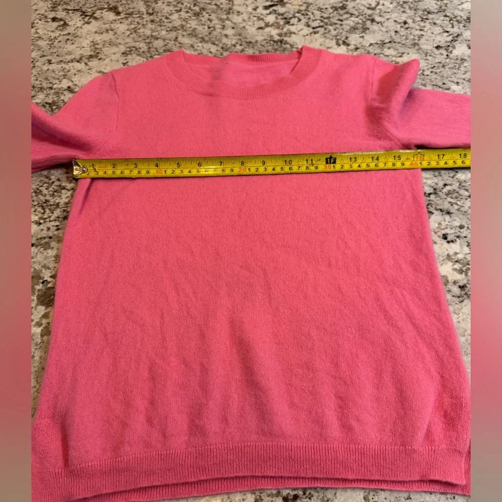 J.‎ Crew Bright Pink Crew Neck Cashmere Sweater